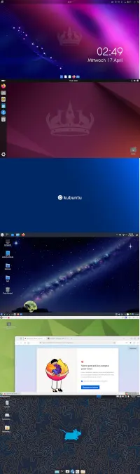 Desktops von Ubuntu 24.04